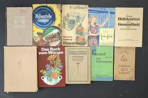 10 Kochbücher, Gerichte, Feinschmecker, Würzen, Diät, Einkochfibel, Ernährung