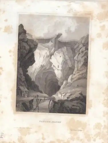 Fahlun-Minen. aus Meyers Universum, Stahlstich. Kunstgrafik, 1850 265975