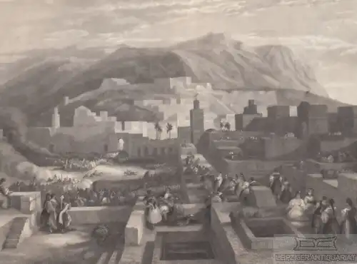 Tetuan in Marocco. aus Meyers Universum, Stahlstich. Kunstgrafik, 1850