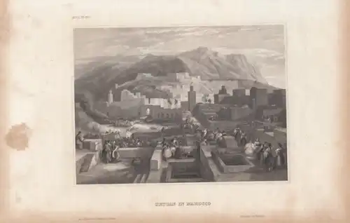 Tetuan in Marocco. aus Meyers Universum, Stahlstich. Kunstgrafik, 1850