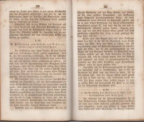 Buch: Der Feldwach-Commandant, Baumann, 1855, Hofbuchhandlung Kuntze, Anleitung