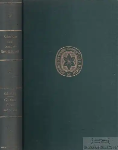 Buch: Goethes Preisaufgaben für bildende Künstler, Scheidig, Walther. 1958