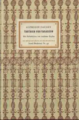 Insel-Bücherei 42, Tartarin von Tarascon, Daudet, Alphonse. 1959, Insel-Verlag