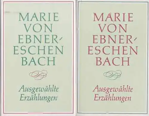 Buch: Ausgewählte Erzählungen, Ebner-Eschenbach, Marie von. 2 Bände, 1989