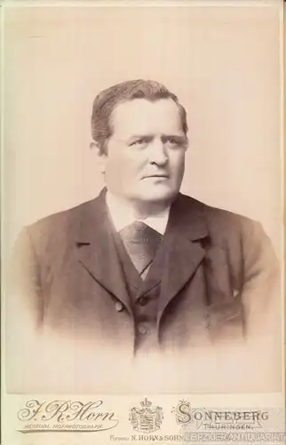 Portrait bürgerlicher Herr ohne besondere Merkmale, Fotografie. Fotobild, 1893