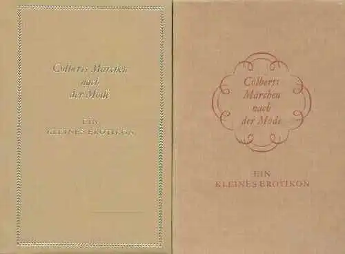 Buch: Colberts Märchen nach der Mode, Zander, Heinz. 1988, Hinstorff Verlag