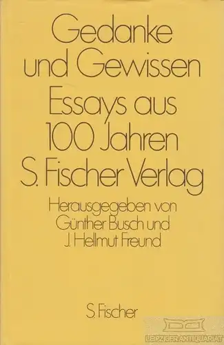 Buch: Gedanke und Gewissen, Busch, Günther / Freund, J. Hellmut, gebraucht, gut