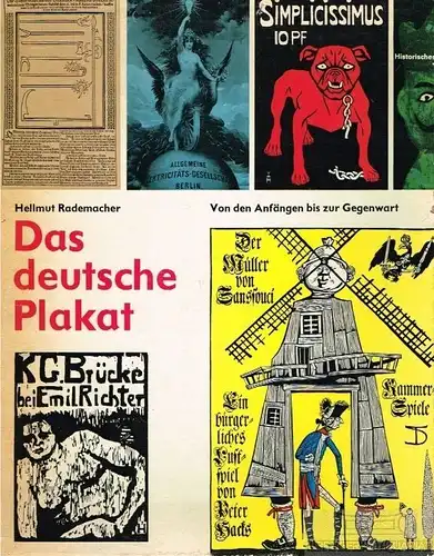 Buch: Das deutsche Plakat, Rademacher, Hellmut. 1965, VEB Verlag der Kunst