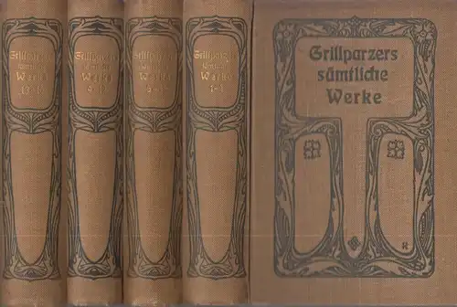 Buch: Grillparzers sämtliche Werke, 16 in 4 Bände, ca. 1900, Max Hesses Verlag