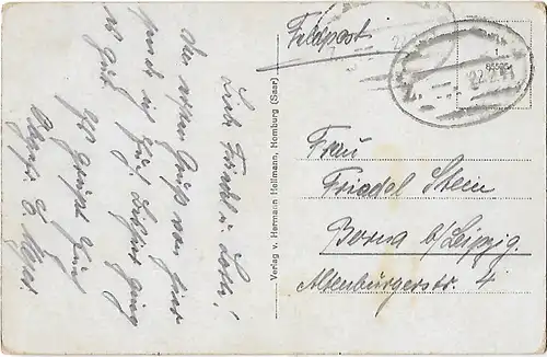 AK Gruss aus Homburg. Befreiungsplatz. Gesamtansicht. ca. 1914, Postkarte