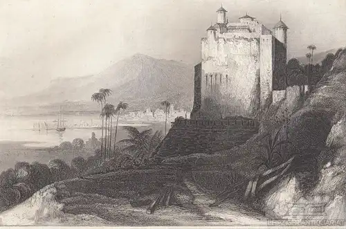 Panama. aus Meyers Universum, Stahlstich. Kunstgrafik, 1850, gebraucht, gut