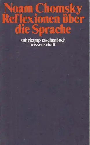 Buch: Reflexionen über die Sprache, Chomsky, Noam, 1977, Suhrkamp Verlag