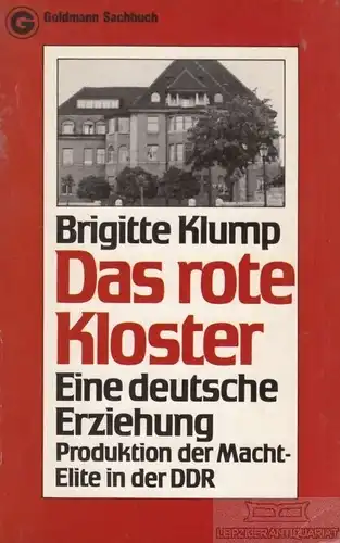 Buch: Das rote Kloster, Klump, Brigitte. Goldmann Sachbuch, 1981, gebraucht, gut