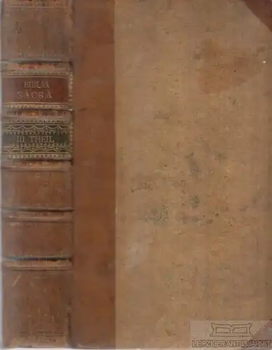 Buch: Die heilige Schrift, Luther, Martin. 1781, gebraucht, gut