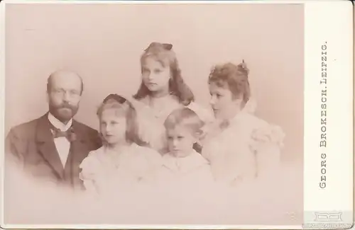 Fotografie Brokesch, Leipzig - Portrait bürgerliche Familie, Fotografie. 1898