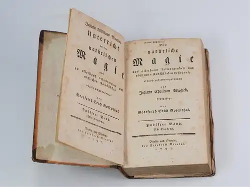 Buch: Die natürliche Magie. Band 12, Wiegleb, Johann Christian / Rosenthal, G. E