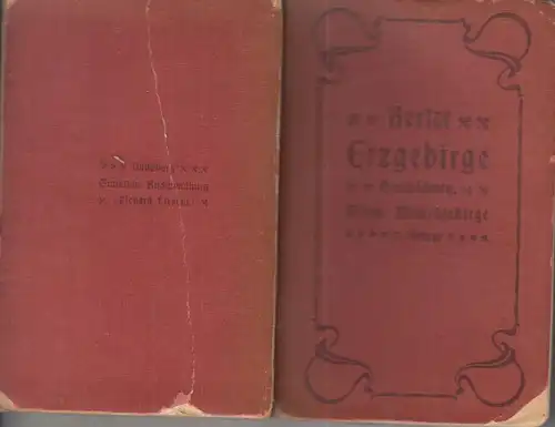 Buch: Wegweiser durch das Erzgebirge, Berlet, Bruno. 1911, Grassers, noch gut
