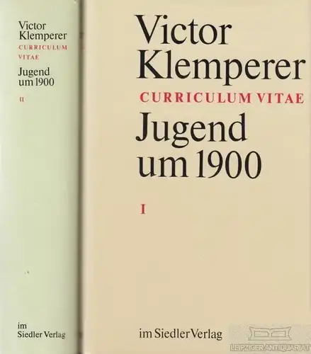 Buch: Curriculum Vitae, Klemperer, Victor. 2 Bände, 1989, Siedler Verlag