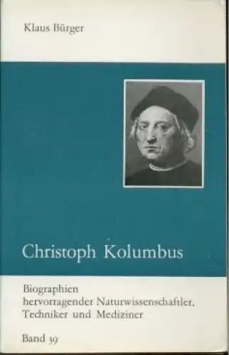 Buch: Christoph Kolumbus, Bürger, Klaus. 1983, gebraucht, gut