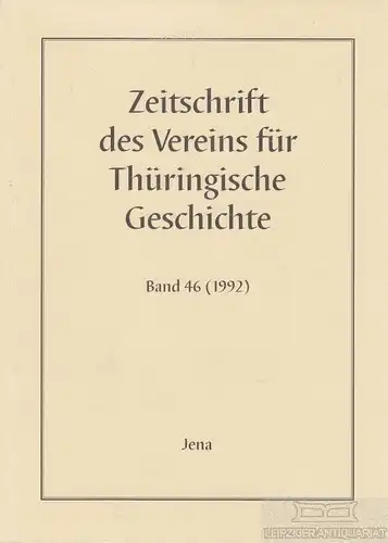 Buch: Zeitschrift des Vereins für Thüringische Geschichte Band 46... Lengemann
