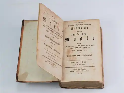 Buch: Die natürliche Magie. Band 9, Martius, Johann Nikolaus / Rosenthal, G. E