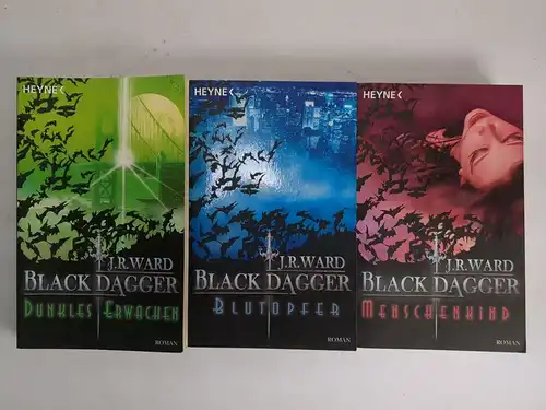 3 Bücher Black Dagger: Erwachen, Blutopfer, Menschenkind. J. R. Ward, Heyne
