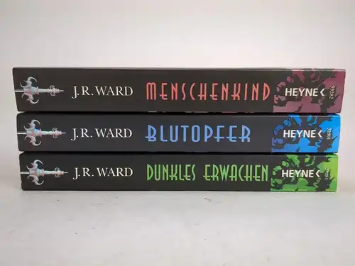 3 Bücher Black Dagger: Erwachen, Blutopfer, Menschenkind. J. R. Ward, Heyne