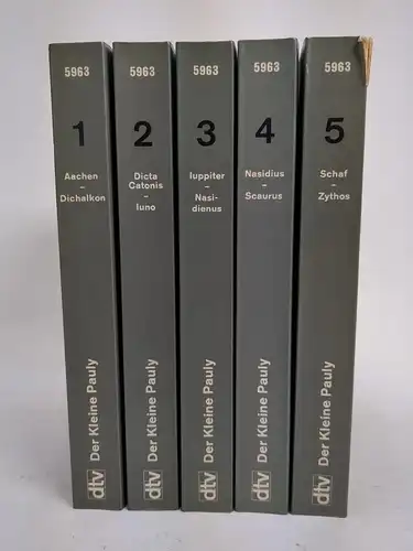 Buch: Der kleine Pauly, Ziegler, Konrad / Sontheimer, Walther. 5 Bände, dtv