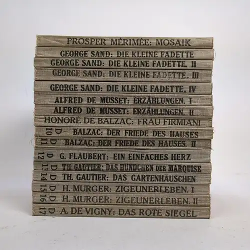 16x Sprachen-Pflege Französisch Nr. 2-17, Gautier, Merimee, Musset, Vigny ...