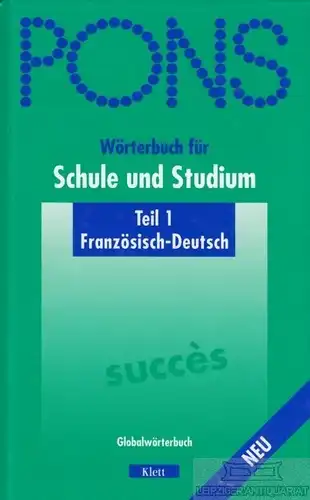 Buch: Pons Wörterbuch für Schule und Studium, Auvrai, Frederic u.a. 1999