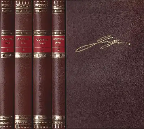 Buch: Werke in vier Bänden, J. W. v. Goethe, 1982, Harenberg, BDK, 4 Bände
