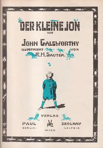 Buch: Der kleine Jon, John Galsworthy, Paul Zsolnay, gebraucht, gut