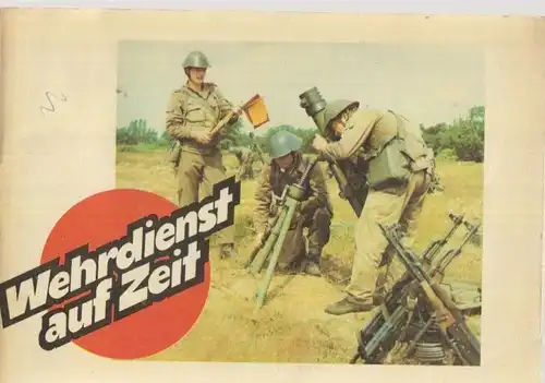 Buch: Wehrdienst auf Zeit. 1988, Militärverlag der DDR, gebraucht, gut