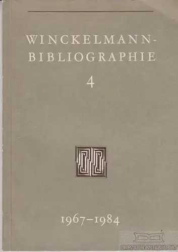 Buch: Winckelmann-Nibliographie, Kunze, Max und Jürgen Hartung. 1988