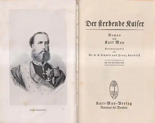 Buch: Der sterbende Kaiser, Karl May, Karl May's Gesammelte Werke, 1925