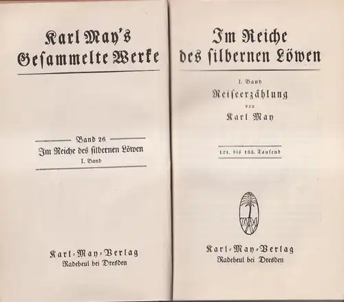 Buch: Im Reiche des silbernen Löwen I. Band, Karl May, Gesammelte Werke, 1897