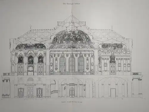 Mappe: Das Bruchsaler Schloss, Fritz Hirsch, 1910,  Carl Winter, komplett