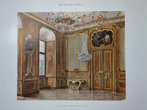 Mappe: Das Bruchsaler Schloss, Fritz Hirsch, 1910,  Carl Winter, komplett