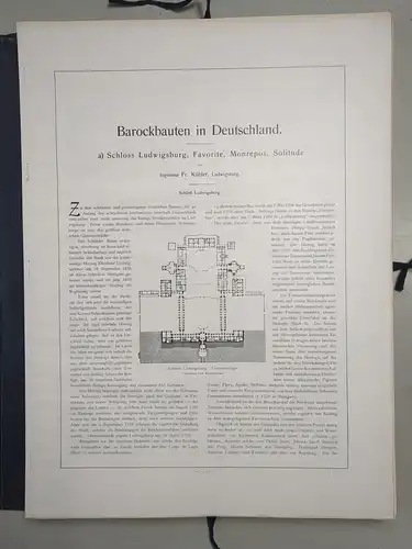 Mappe: Barockbauten in Deutschland, 86 Bilder, Schmohl / Staebelin, C. Ebner