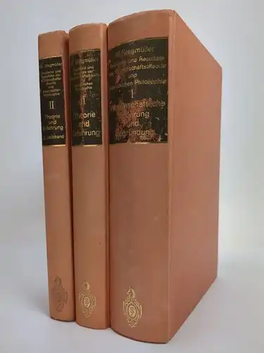 Buch: Probleme und Resultate der Wissenschaftstheorie ... Stegmann, 3 Bände