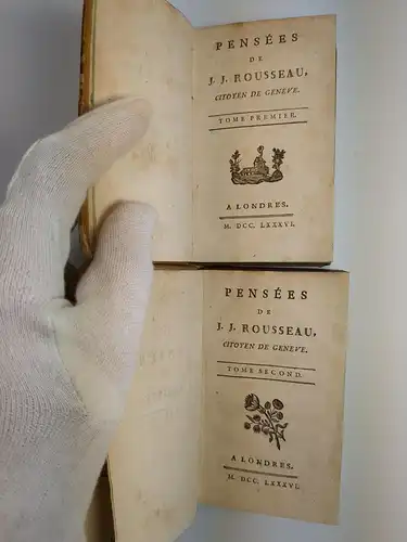 Rousseau: Pensees, Dialogues, Considerations sur le Gouvernement ..., 1782/1786