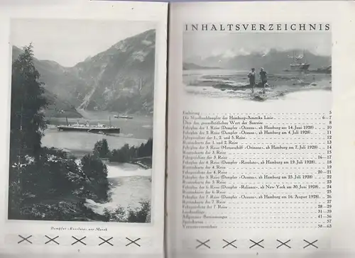 Buch: HAPAG-Nordlandfahrten 1928, Hamburg-Amerika Linie, Gustav Petermann