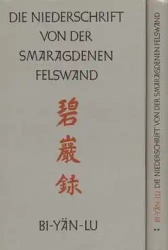 Buch: Meister Yüan-wu's Niederschrift von der Smaragdenen Felswand, Yüan-w 72401