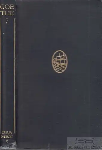 Buch: Goethes Dramatische Dichtungen Band II, Goethe. 1920, Inselverlag