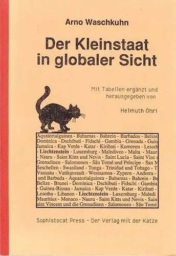 Buch: Der Kleinstaat in globaler Sicht, Waschkuhn, Arno. 1991, Sophistocat Press