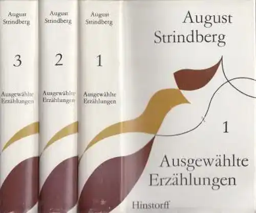Buch: Ausgewählte Erzählungen, Strindberg, August. 3 Bände, 1988, Hinstorff