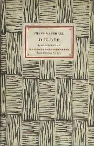 Insel-Bücherei 675, Die Idee, Masereel, Frans. 1959, Insel-Verlag