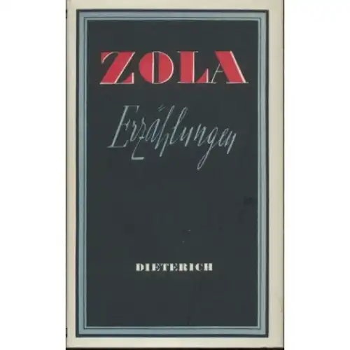 Sammlung Dieterich 143, Erzählungen, Zola, Emile. 1966, gebraucht, gut 328908
