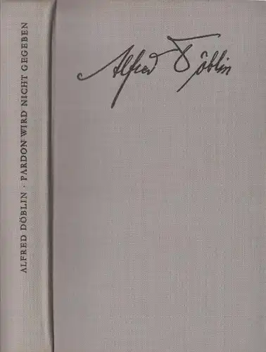Buch: Pardon wird nicht gegeben, Döblin, Alfred. 1961, Verlag Rütten & Lo 328905
