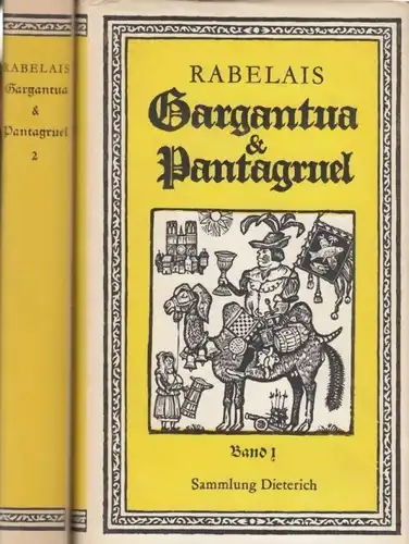 Sammlung Dieterich, Gargantua und Pantagruel, Rabelais, Francois. 2 Bände, 1970